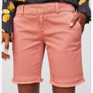 Loft Frayed hem Bermuda shorts
